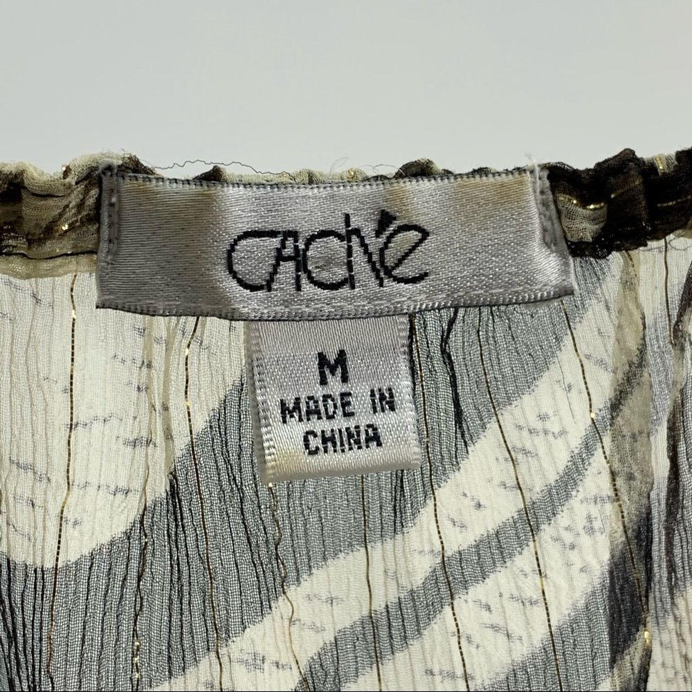 Cache Animal Print Leopard Smocked - image 5